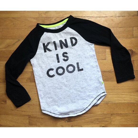 Kind Is Cool Size Small Speckled Raglan Top - Picture 1 of 4